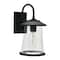 Hello Honey® Robert Stevenson Lighting Hudson 14.5" Distressed Zinc Metal & Seedy Glass Outdoor Light